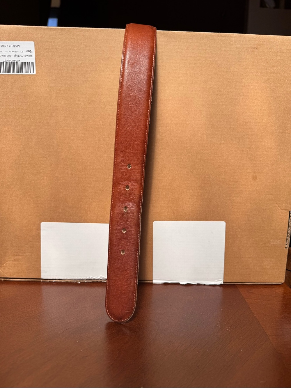 Coach Brown Leather Belt with Brass Buckle - Picture 4 of 8